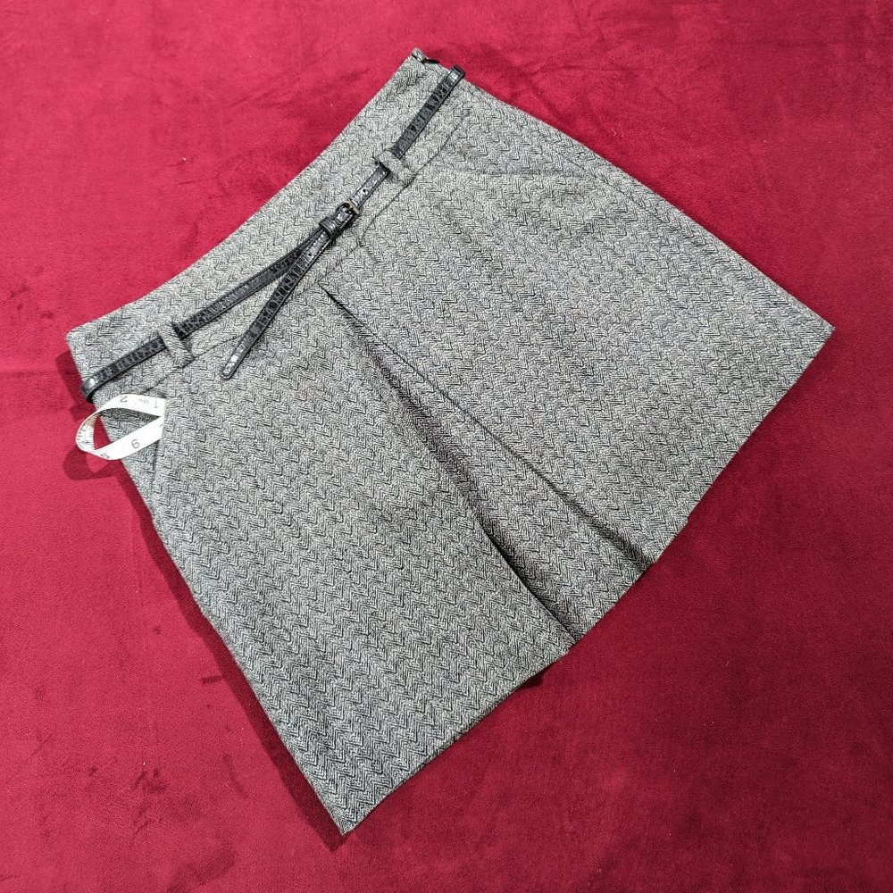 Ann Taylor Loft Pleated Herringbone Mini - NWT (8)